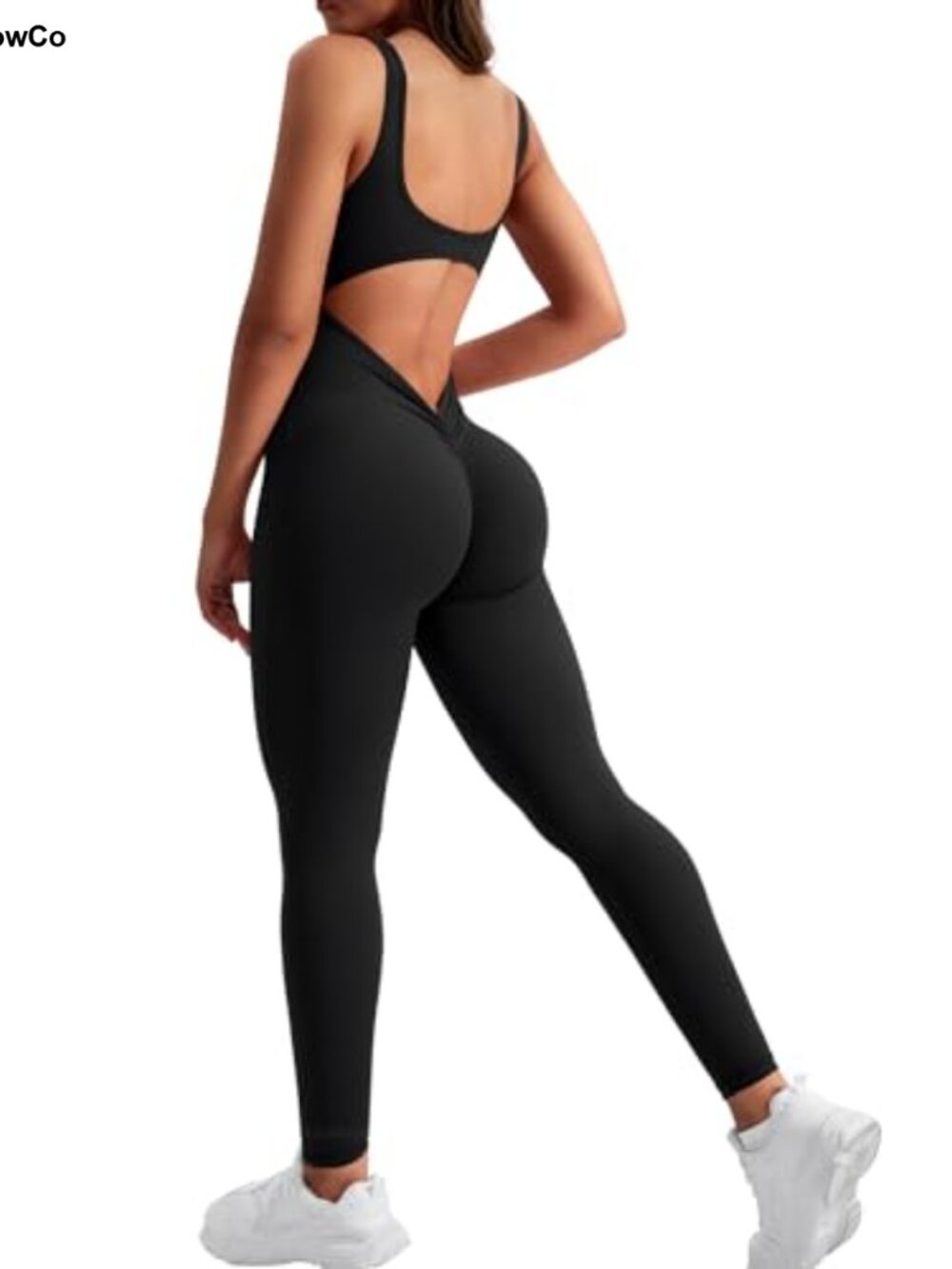 Sleeveless Backless Jumpsuit Sexy Gym Bodycon Full Length Workout